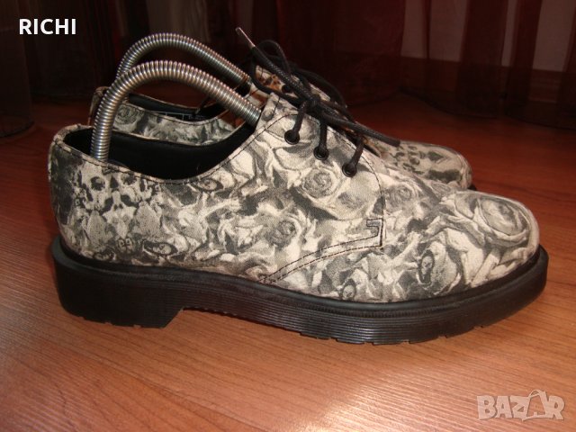 Dr.Martens Lester Skull & Roses-флорални обувки, снимка 6 - Дамски ежедневни обувки - 30235740