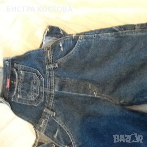 Детски дънкен гащиризон, снимка 3 - Детски панталони и дънки - 30085811