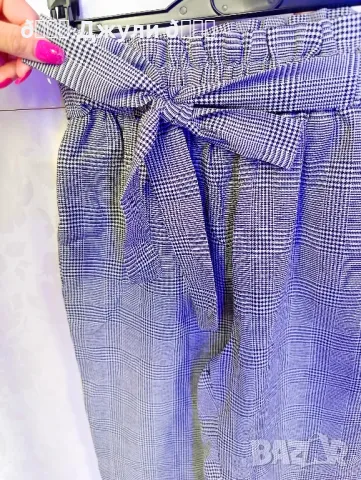Дамски сет от панталон и блейзър в сиво каре 🤍🩶, снимка 15 - Комплекти - 49344451