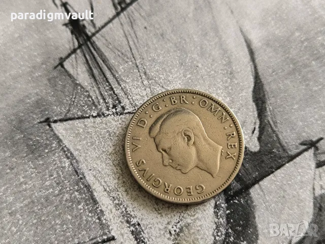 Монета - Великобритания - 2 шилинга | 1947г., снимка 2 - Нумизматика и бонистика - 50230355