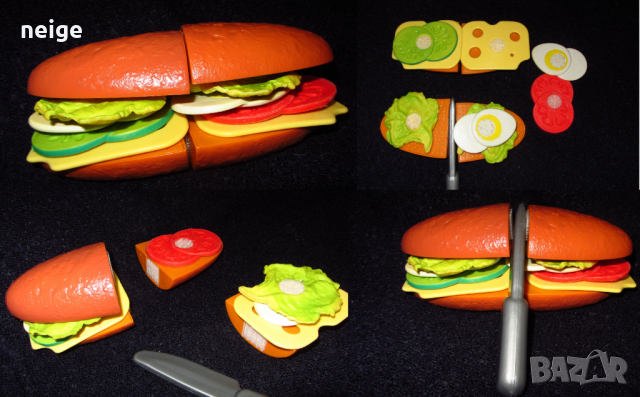 ELC cut&play комплект 13 части сандвич и нож, 3+, снимка 1 - Други - 44806185