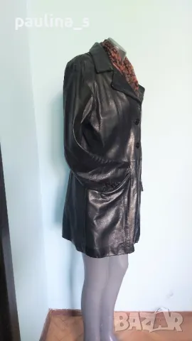 Два броя / Vintage / Винтидж дълго яке / манто от естествена кожа , снимка 17 - Якета - 48508511