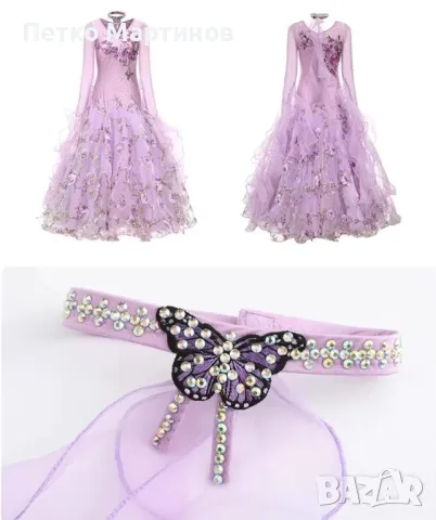 Рокля за спортни танци (стандарт), снимка 6 - Детски рокли и поли - 48115479