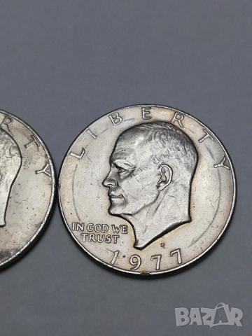 лот 1 долар Айзенхауер-1977 г, снимка 3 - Нумизматика и бонистика - 52587690