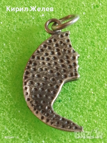 Сребърен медальон ръчна ювелирна изработка висока проба сребро 29650, снимка 5 - Колиета, медальони, синджири - 52603308