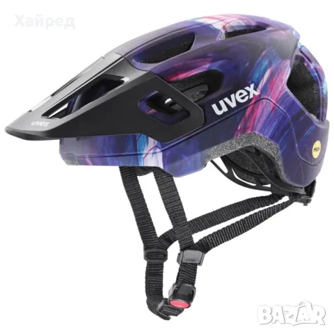 НОВА Велосипедна каска uvex React Jr. MIPS – Galaxy Altimeter Matt 52-56cm