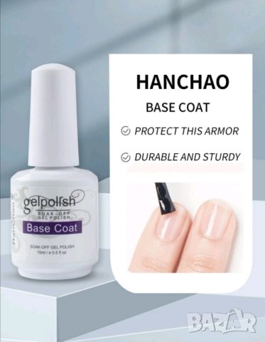 Комплект база ,топ и мат за гел лак 15ml, снимка 5 - Продукти за маникюр - 42088862