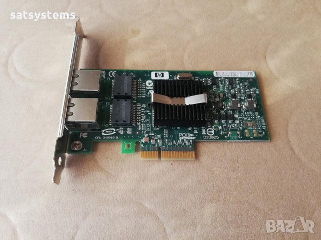HP NC360T PCI Express Dual Port Gigabit Server Adapter, снимка 5 - Мрежови адаптери - 34096111