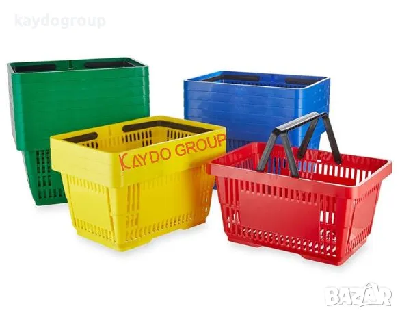 ПРОМОЦИЯ!!! Кошница за пазаруване - синя 22л, търговско оборудване!, снимка 6 - Оборудване за магазин - 35966409