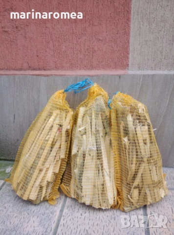 Сухи дървени разпалки (подпалки) в чували