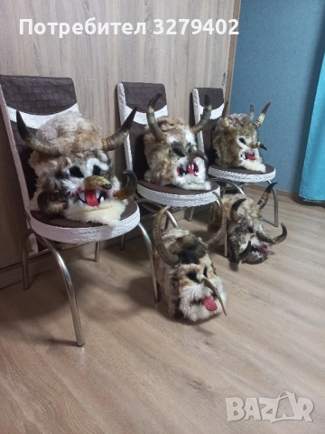 Кукерски маски 5 броя, снимка 2 - Други игри - 52327201