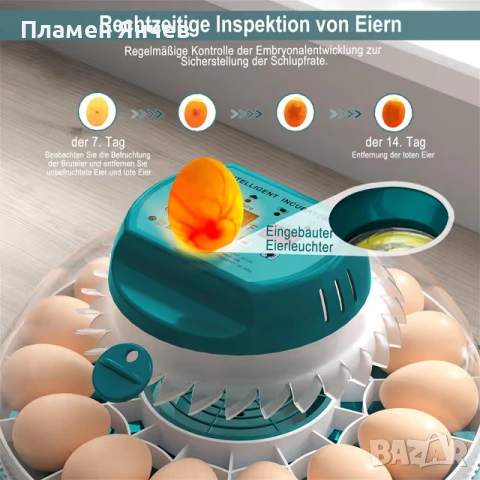 Автоматичен инкубатор за 16бр. яйца  , снимка 5 - За птици - 53329123
