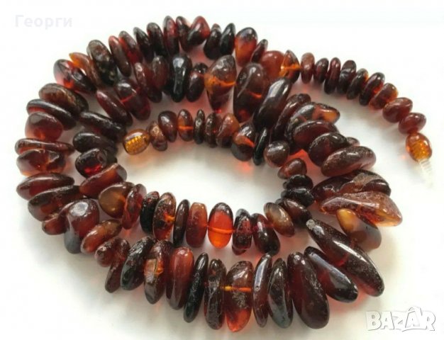 Огърлица от много рядък кърваво червен Балтийски кехлибар 57.11 грама , снимка 8 - Колиета, медальони, синджири - 29534152