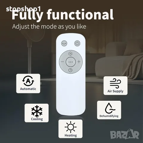 Резервно дистанционно за вентилатор Pro Breeze/Emperial/Rowenta/DREO/Midea Turbo/MEDIon, снимка 4 - Вентилатори - 55961031