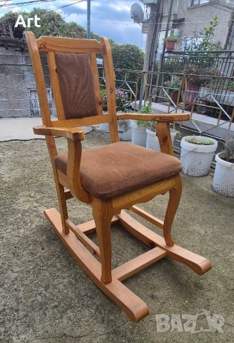 Люлеещ стол/кресло масив, снимка 2 - Столове - 52019508