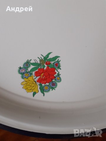 Стара емайлирана тава,тепсия,поднос, снимка 4 - Други ценни предмети - 31217193