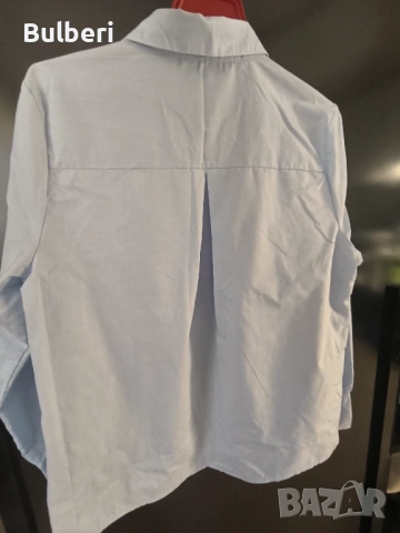 Риза, дамска, светлосиня-размер медиум. , снимка 2 - Ризи - 54333541