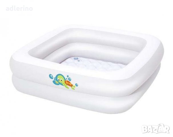 Надуваем басейн 86x86x25cm BESTWAY, надуваема вана, градински басейн