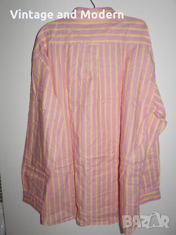GANT Мъжка риза с дълъг ръкав (XL) раирана розова, снимка 6 - Ризи - 34063265
