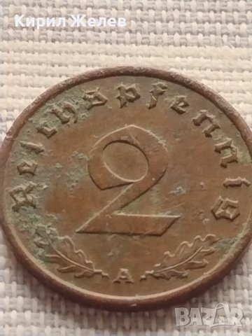 Монета 2 райхсмарки 1939г. Германия Трети Райх с СХВАСТИКА за КОЛЕКЦИЯ 29568, снимка 3 - Нумизматика и бонистика - 42823203
