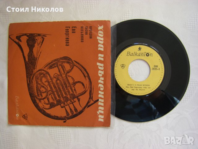 Малка плоча - ВНК 2835 - Ева Георгиева, снимка 2 - Грамофонни плочи - 35463780