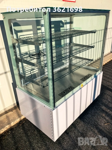 Топла витрина 480литра, снимка 2 - Хладилни витрини и фризери - 52636483