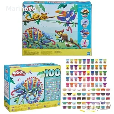 НОВ Play doh пластелин/моделин- от пшеница 100 бр 