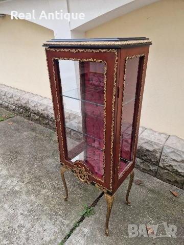 Уникална антикварна френска витрина Луй 15, снимка 4 - Антикварни и старинни предмети - 52704516