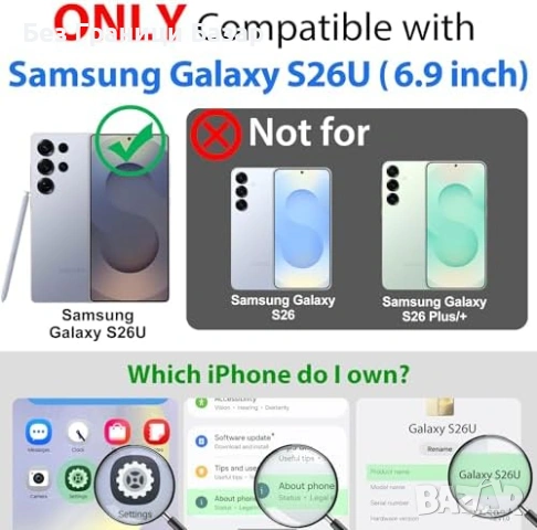 Нов Водоустойчив калъф Samsung Galaxy S26 Ultra IP68 360 защита Самсунг , снимка 2 - Калъфи, кейсове - 54225474