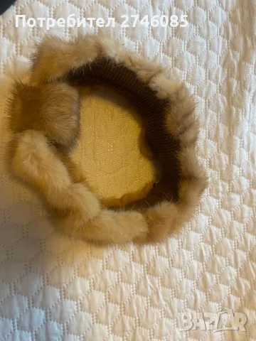 Дамски лента на глава норка, снимка 2 - Аксесоари за коса - 48001979