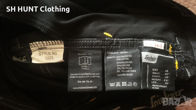 Snickers 3223 FloorLayers Rip-Stop Holster Pocket Trousers размер 48 / M работен панталон W4-362, снимка 15 - Панталони - 52026230