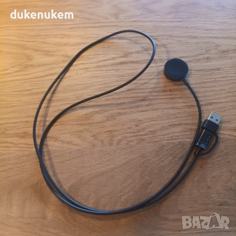 Бързозареждащ кабел за Samsung Galaxy Watch – безжично зареждане, 100 см, снимка 8 - Смарт гривни - 53353505