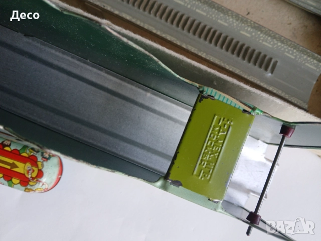 Стара ламаринена руска играчка Автобус със трамплин., снимка 4 - Колекции - 52823289