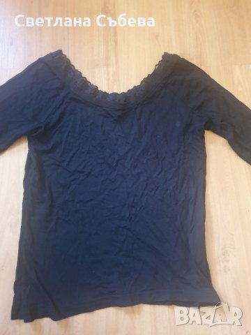 Блуза с дантела , снимка 2 - Блузи с дълъг ръкав и пуловери - 30654188