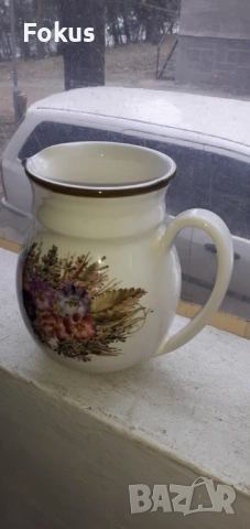 Кана с леген - гръцки порцелан маркирани, снимка 4 - Антикварни и старинни предмети - 53336997