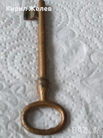 Стар рядка бронзов ключ 52521, снимка 8 - Антикварни и старинни предмети - 52580472