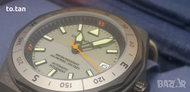 Автоматичен часовник с карбонов корпус, снимка 5 - Мъжки - 51271454