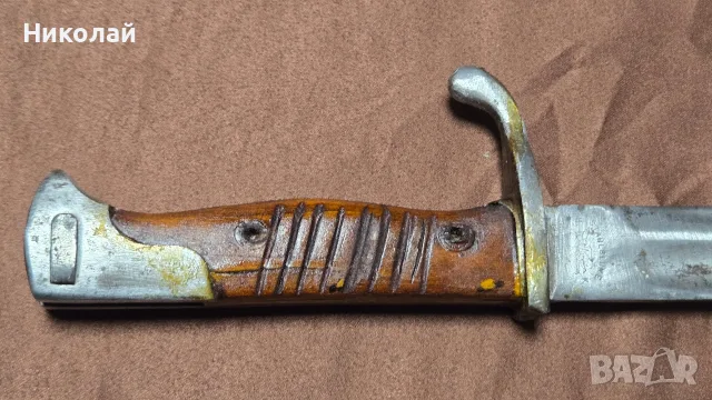Щик Германия маузер 1905 ПСВ Касапин, снимка 4 - Антикварни и старинни предмети - 55932256