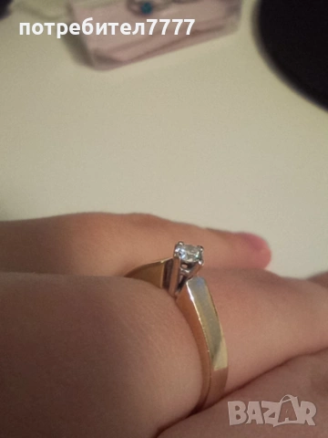 Дамски диамантен златен пръстен, снимка 13 - Пръстени - 53136260