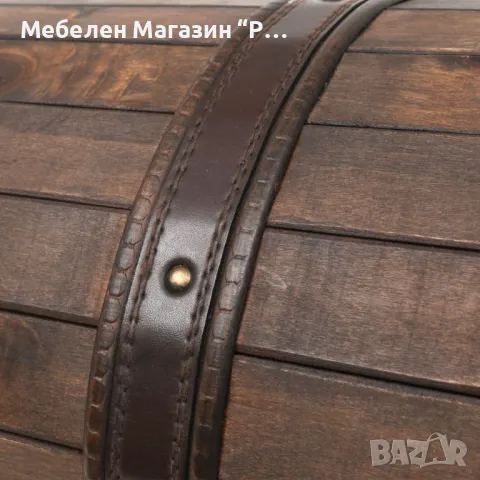 Ракла от масивна дървесина, винтидж стил, 120х30х40 см, снимка 2 - Ракли - 47414883