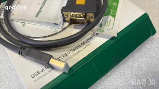 Ugreen USB-A to RS232 DB9 Serial Cable - сериен кабел (150 см,черен), снимка 4 - Други - 50255506