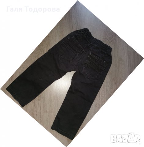 Дънки 2г черни, снимка 2 - Панталони и долнища за бебе - 30509666