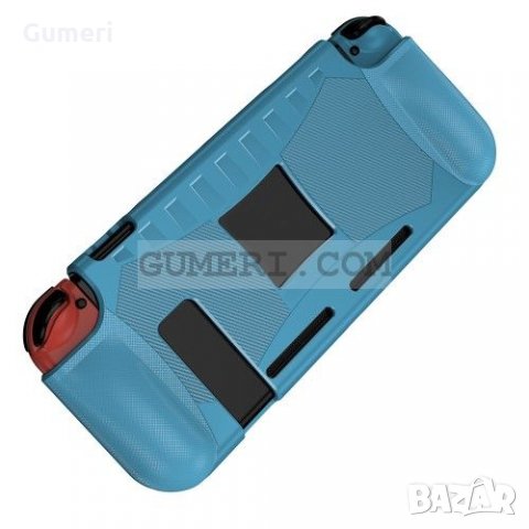 Nintendo Switch - Противоударен Силиконов Гръб - Син, снимка 2 - Аксесоари - 35099942