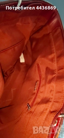 Голяма дамска чанта от еко кожа с красив флорален принт, снимка 3 - Чанти - 54229279