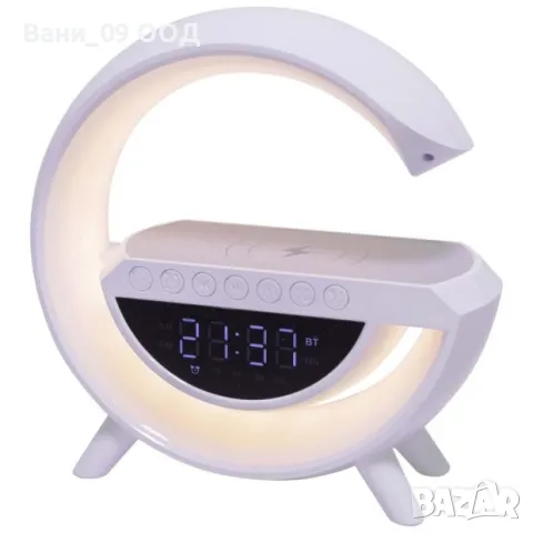 LED настолна лампа с часовник , снимка 3 - Настолни лампи - 50420396