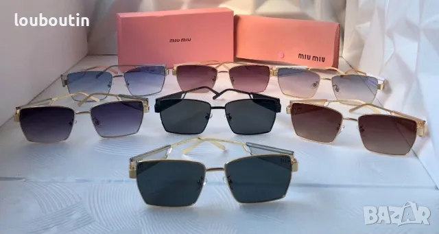 Miu 2024 дамски слънчеви очила правоъгълни 7 цвята , снимка 18 - Слънчеви и диоптрични очила - 48016248