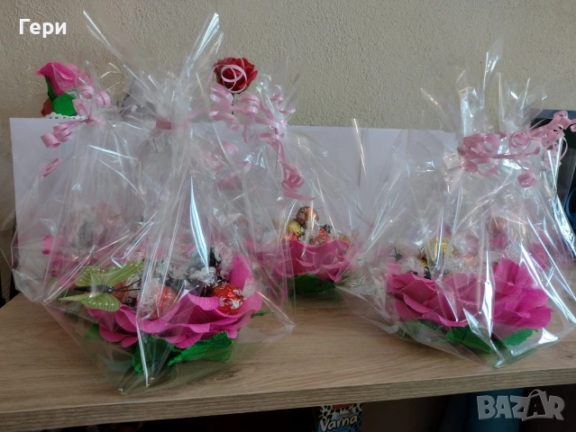 Роза 🌹 с бонбони , снимка 4 - Подаръци за жени - 53183144