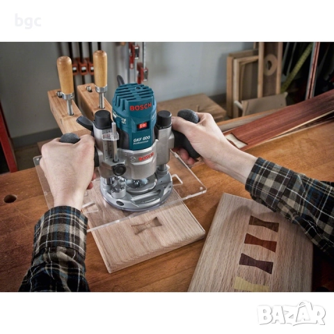 Нова Фреза Bosch Professional GKF 600, 600W, 33000 об/мин, Пластмасов куфар - 36 месеца гаранция, снимка 4 - Други инструменти - 52152596