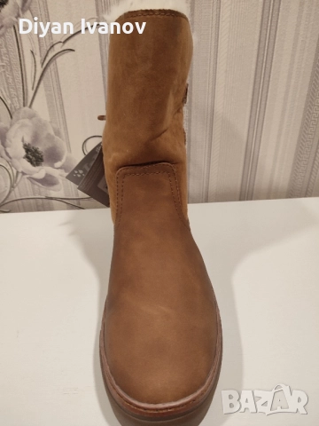 Дамски кожени боти.Bench.