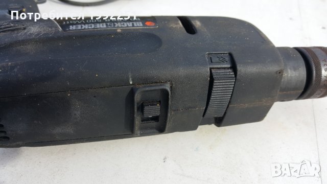 Ударна дрелка НОМЕР 19. Black&Decker. 500W, 3000 оборота в мин. Ф13мм. Посока ляво и дясно. Регулаж , снимка 4 - Други инструменти - 31510575